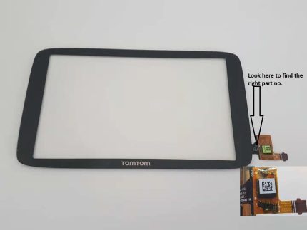 TomTom Go 620 Wi-Fi Touch Screen Digitizer Glass Part no TVS1 2