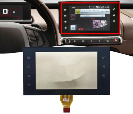 Citroen C4 Cactus 2014-2018 Touch Screen Digitizer Galss Postal Repair Service